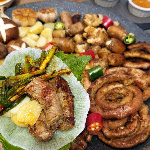 Lòng mỡ bò ướp sốt Hàn (500g)