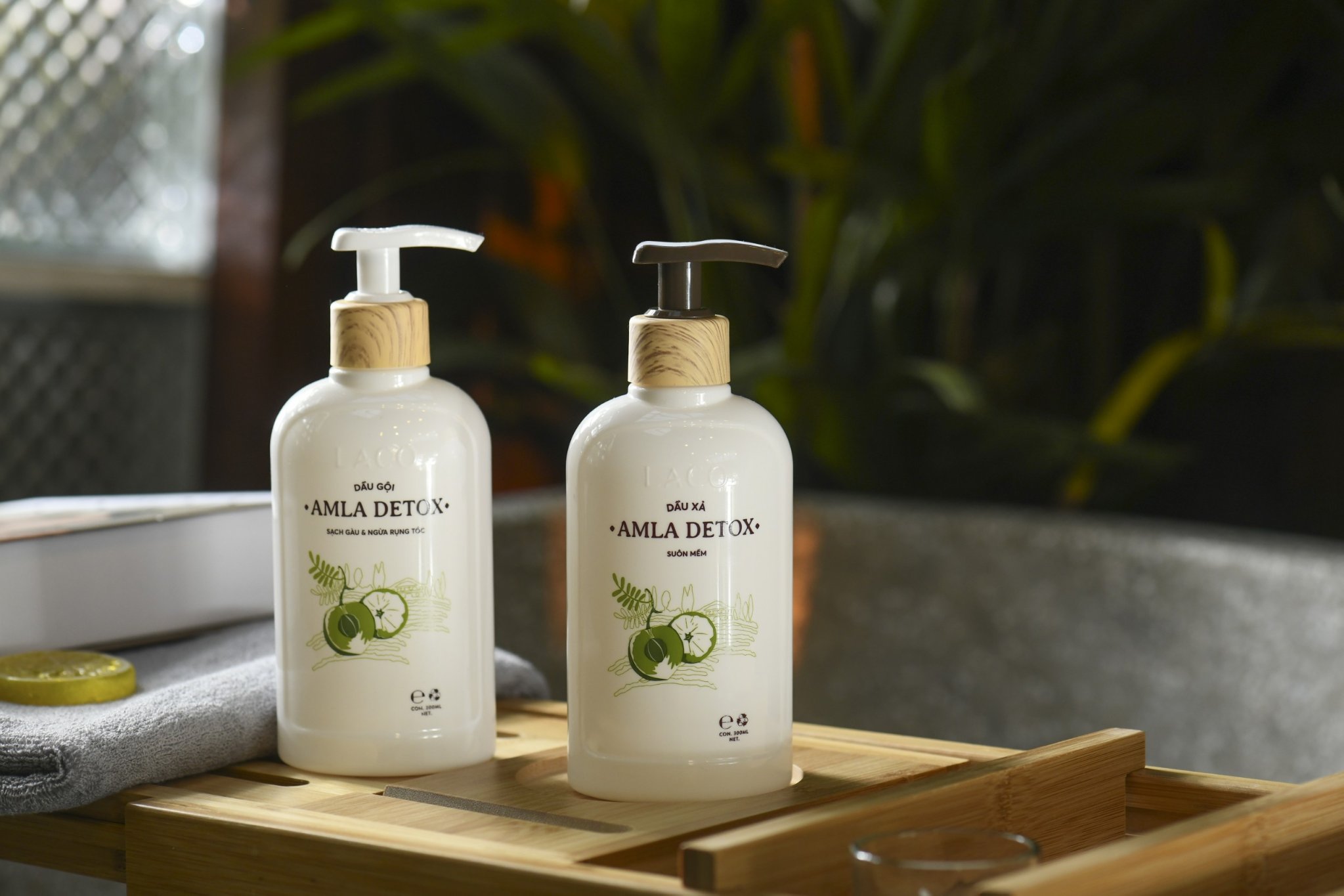 Combo Dầu gội và dầu xả AMLA DETOX