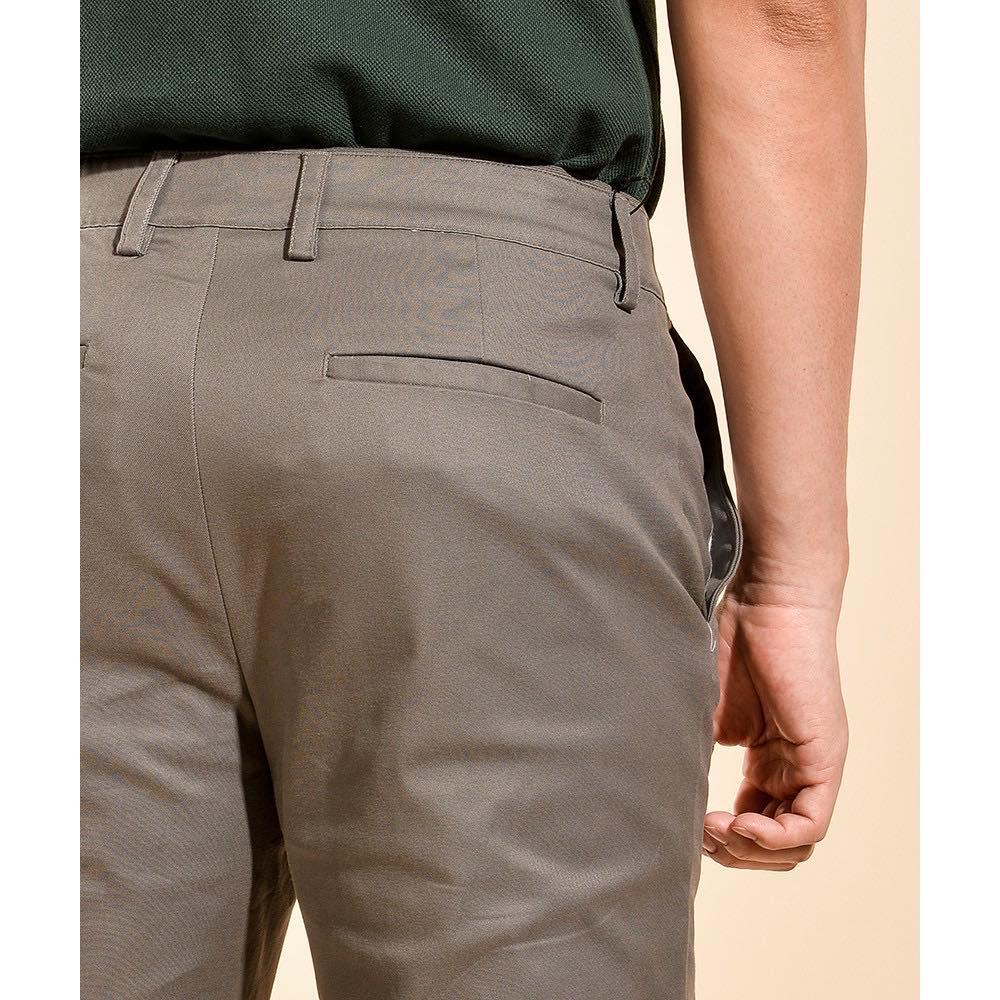 ROUTINE Quần kaki nam cotton co giãn 10F19PCA005 Castor gray