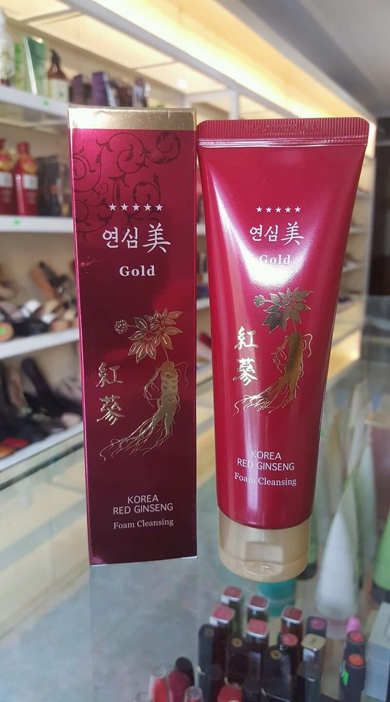 [HCM]Sữa Rửa Mặt Hồng Sâm Đỏ My Gold Hàn Quốc 130ml