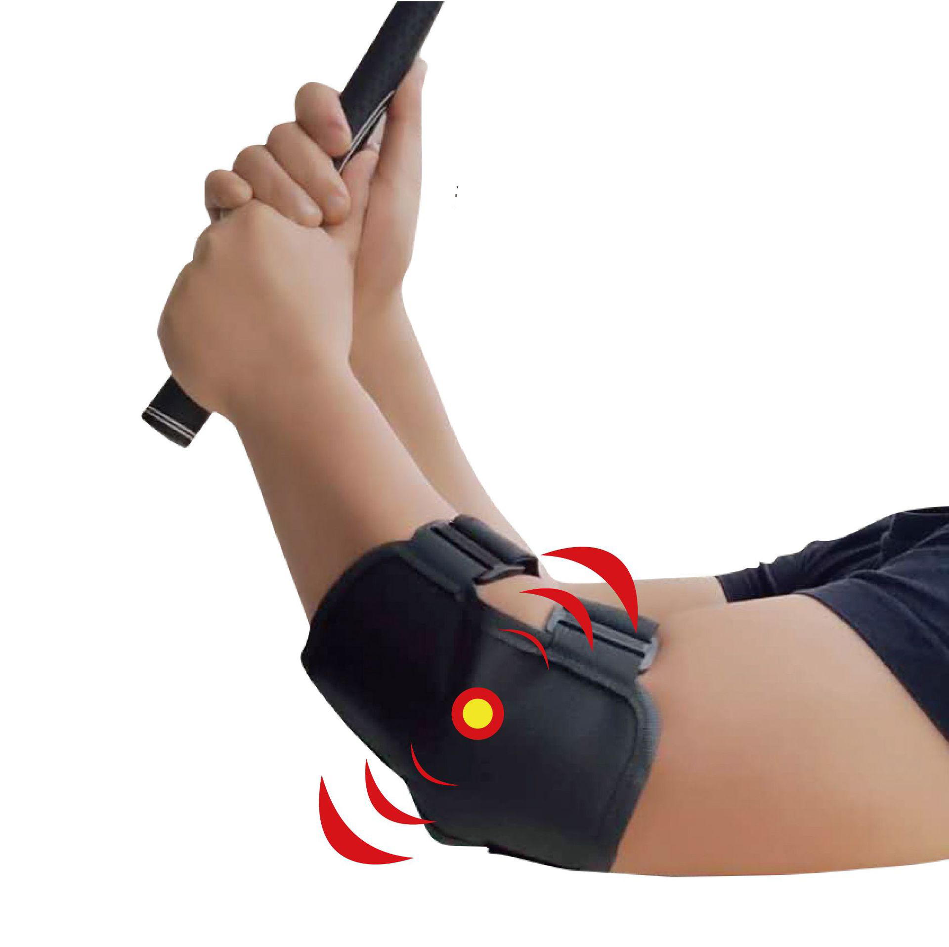 Dụng cụ hỗ trợ kĩ thuật Swing cho người tập Golf - thẳng gối tay - loại 1