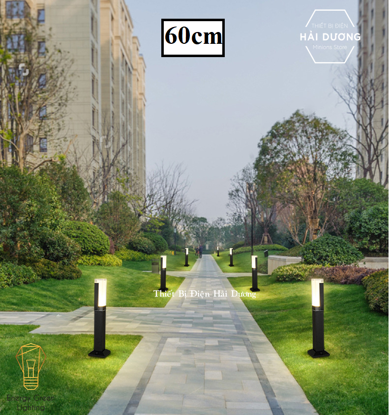Đèn Cột Sân Vườn 7w Chống Nước DSV-1168 60cm - Led Siêu Sáng - Chiếu Sáng Lối Đi
