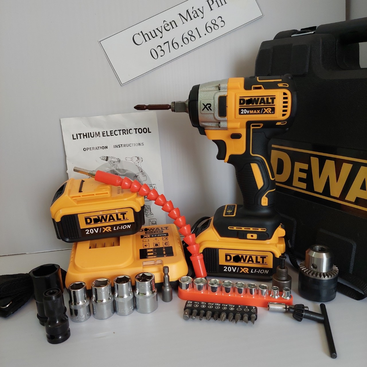 [ CÔNG NGHỆ USA CAO CẤP ] SIẾT BULONG DW 20V KHÔNG CHỔI THAN
