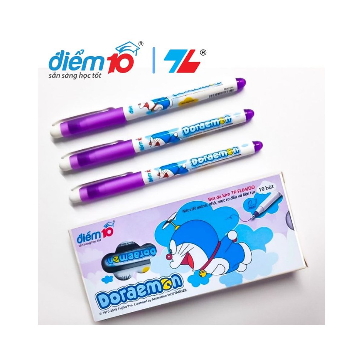 Bút Lông Kim Thiên Long - Doraemon FL-04/DO Mực Tím