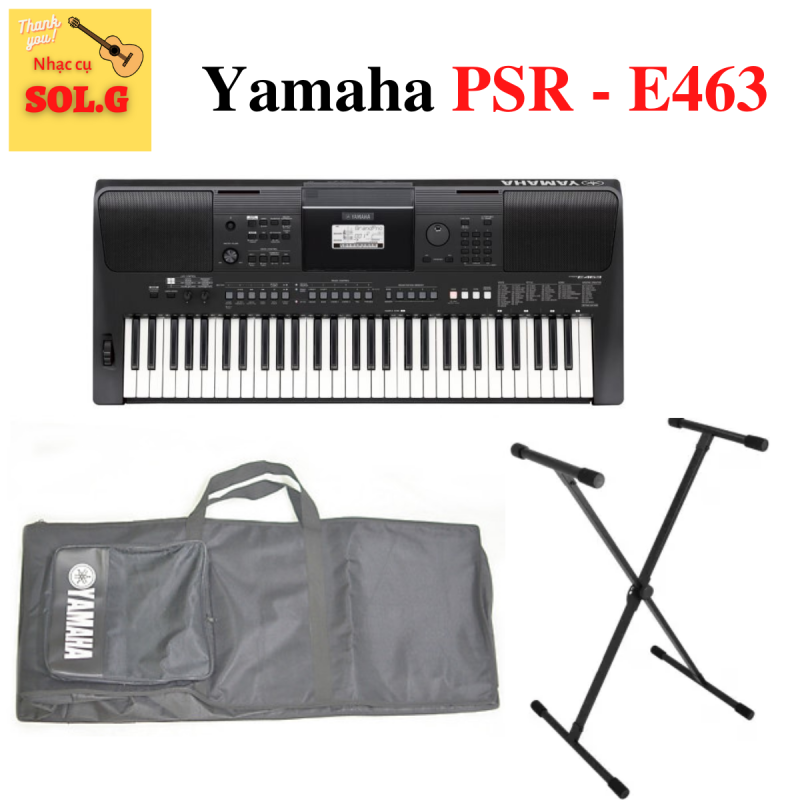 Organ Yamaha PSR-E463 + Phụ kiện + Phiếu Bảo Hành 12 tháng - Sol.G