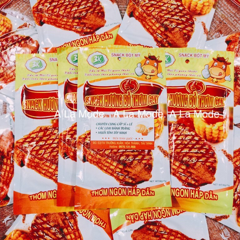 [ SỈ ] Combo 50 gói snack bò miếng thơm cay