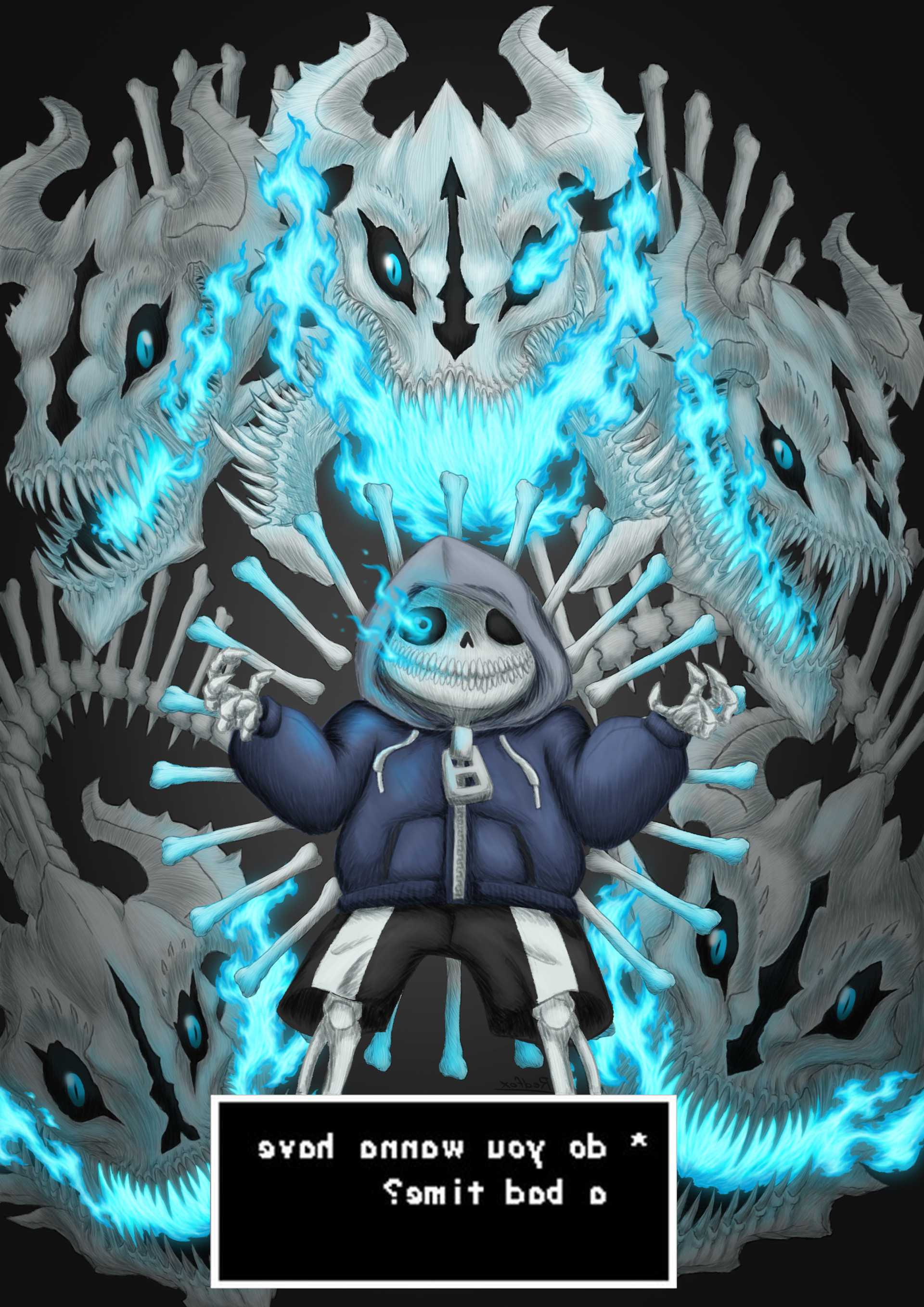 SET 3-5 Tranh Poster Sans Undertale A4 21cmx30cm