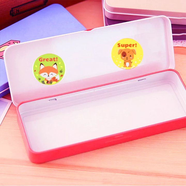 Cuộn 500 sticker sticker khen thưởng tiếng Anh khích lệ tinh thần học tập cho bé yêu với nhiều họa tiết kèm slogan tiếng Anh thú vị BBShine – ST013