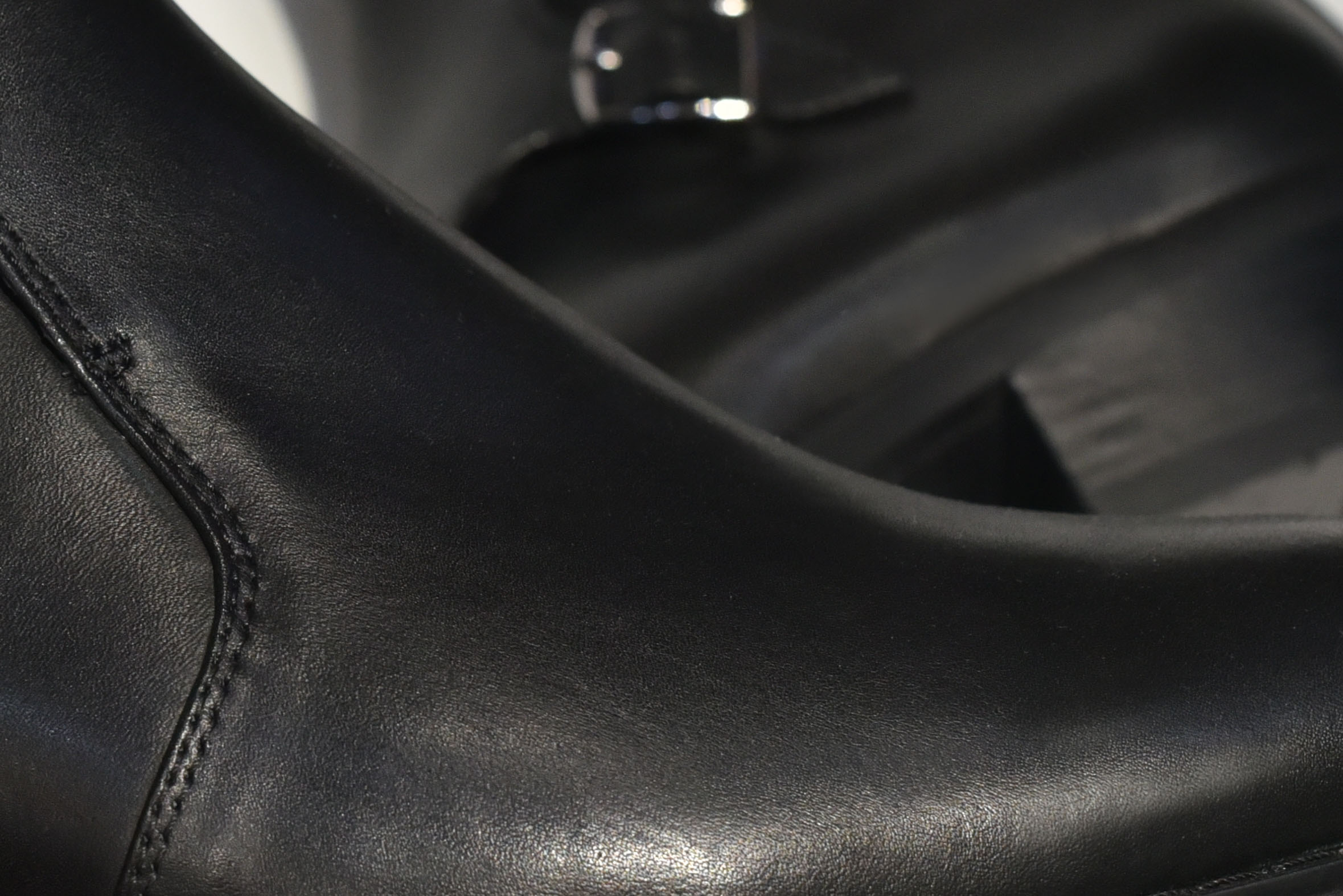 [TATHANIUM Footwear] Giày zip boot double monkstrap nam màu đen da bò mộc