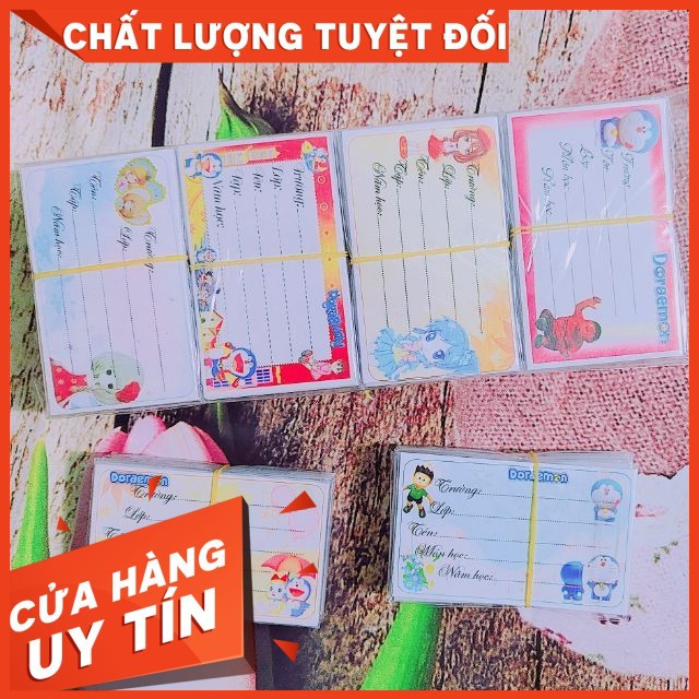 1.000 cái nhãn vở ,