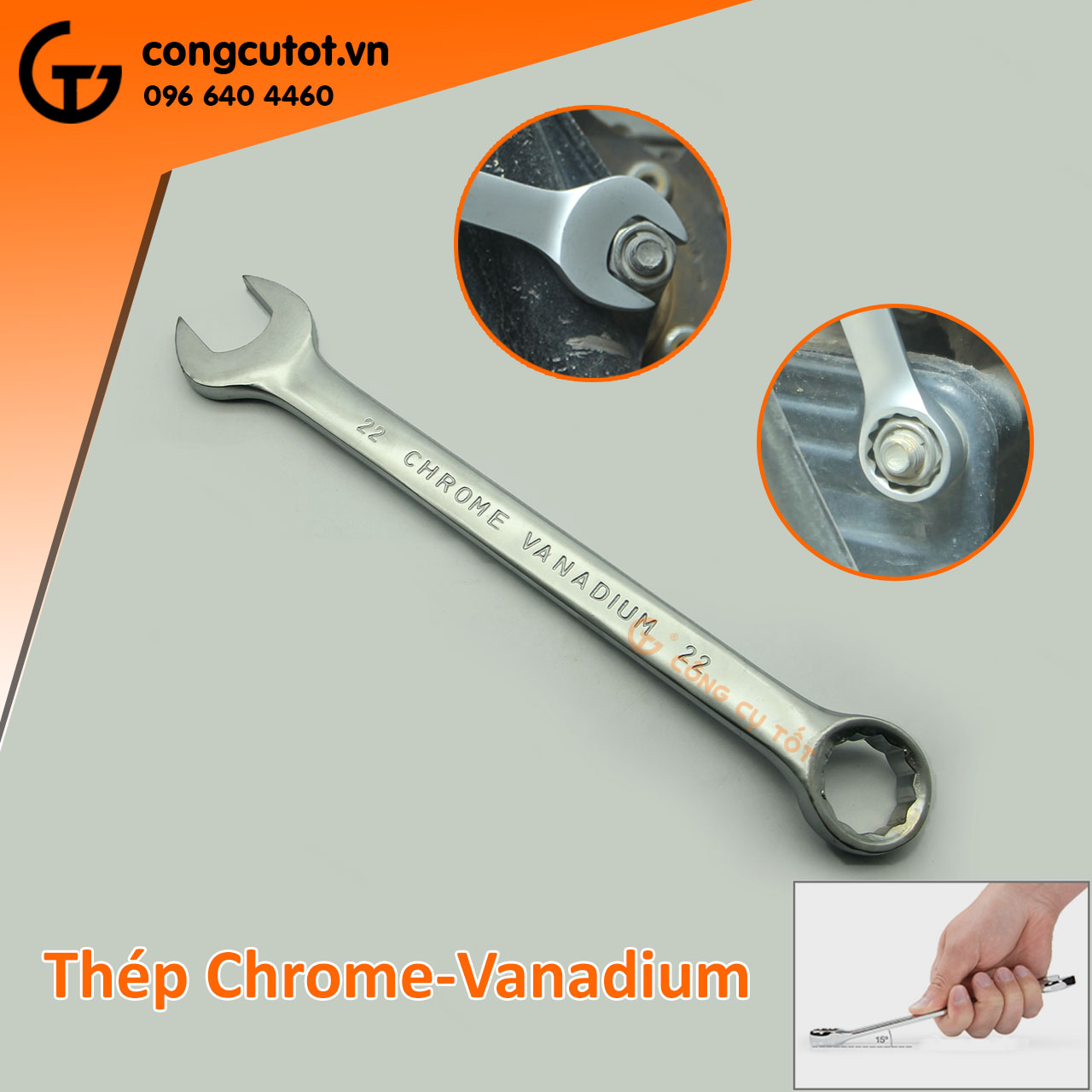 Cờ lê vòng miệng Ye.ti 22mm
