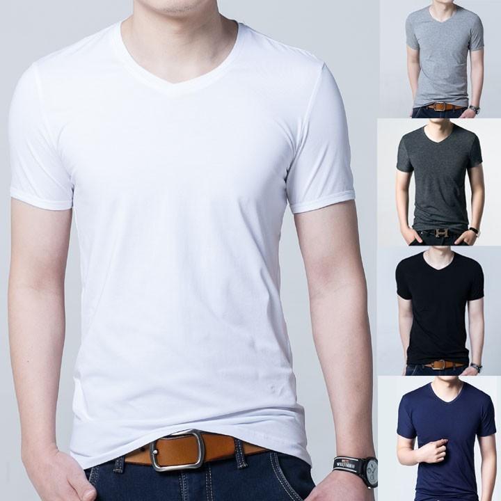 [HCM]Áo thun body cổ tim HQ Trắng