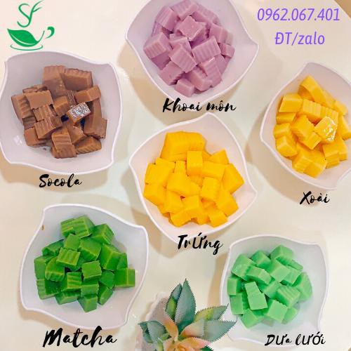 Bột Pudding Làm Thạch/Topping Trà Sữa Barismate Túi 500G Socola