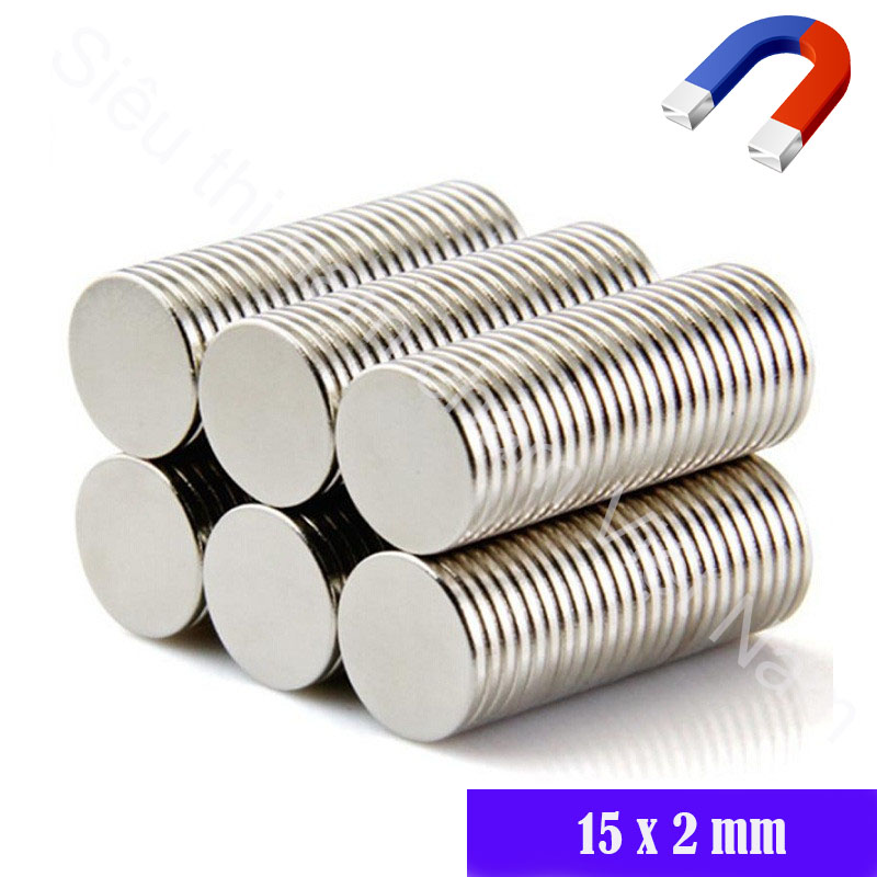 Rare earth magnet strong suction diameter 15mm thickness 1mm,1.5mm,2mm,3mm