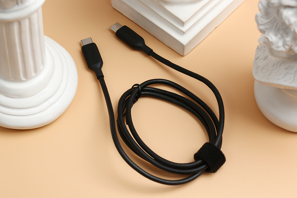 Cáp Type C - Type C 0.9m Anker PowerLine III A8852 Đen ( Like New )