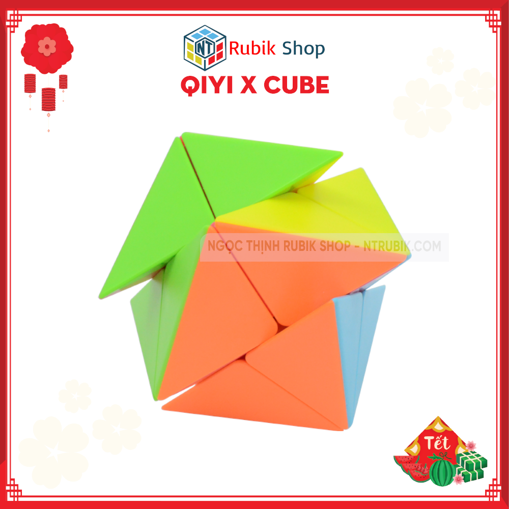 [Hoàn tiền 10%][Rubik Biến Thể] Rubik Qiyi X Cube Stickerless đồ chơi thông minh