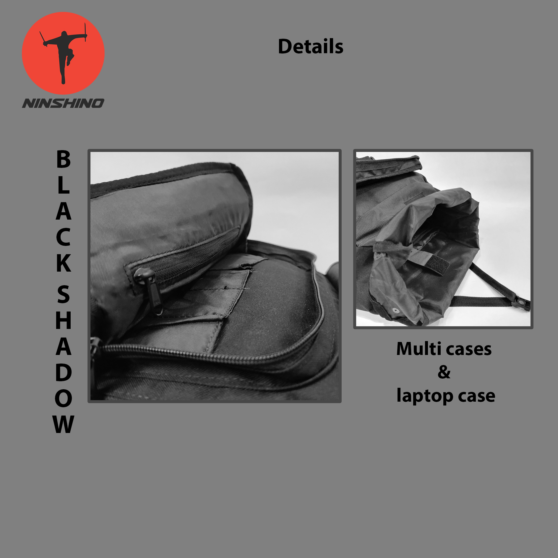Ninshino Black Shadow Backpack