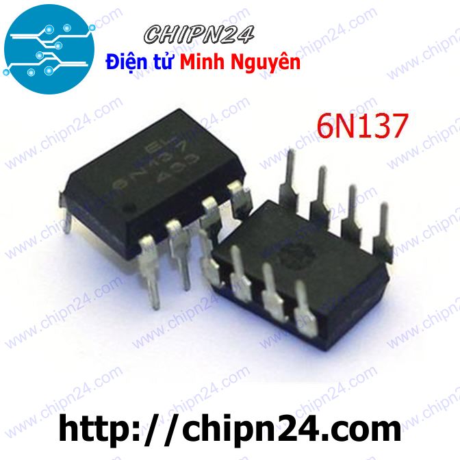 Opto 6n137 dip-8 đen