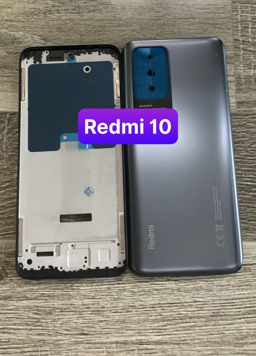 Vỏ Xiaomi Redmi 10 K19A có kính cam và khe sim