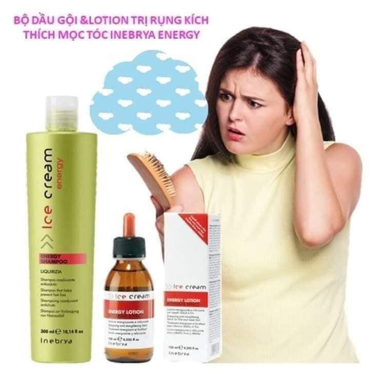 [+Tặng mũ trùm] Tinh chất Lotion ngăn rụng tóc Inebrya Energy 125ml