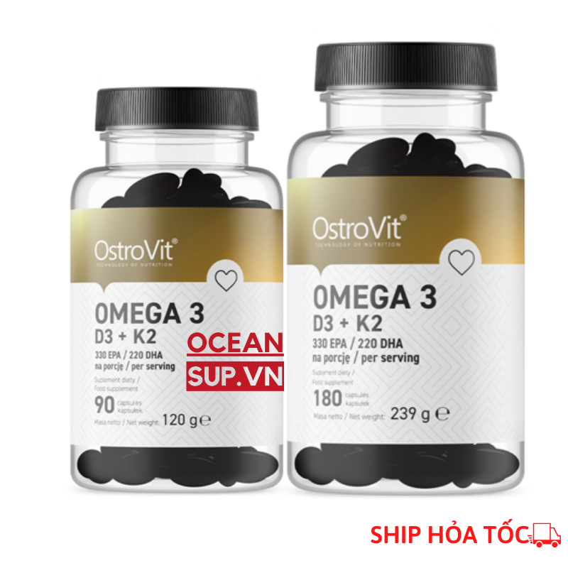 Thực phẩm bổ sung OstroVit Omega 3 D3 + K2