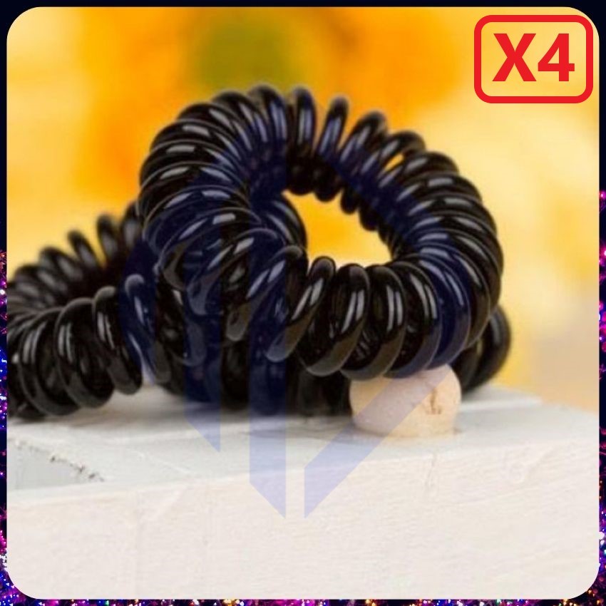 COMBO 4 dây buộc tóc xoắn dễ thương tiện ích