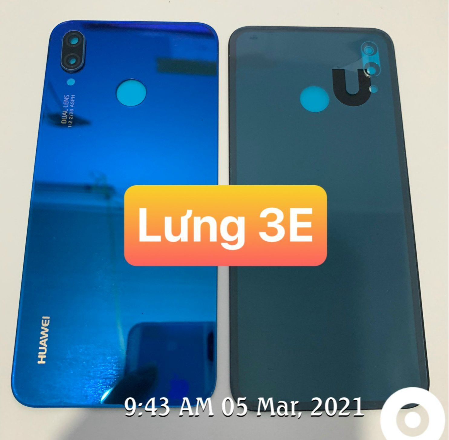 kính lưng huawei nova 3E
