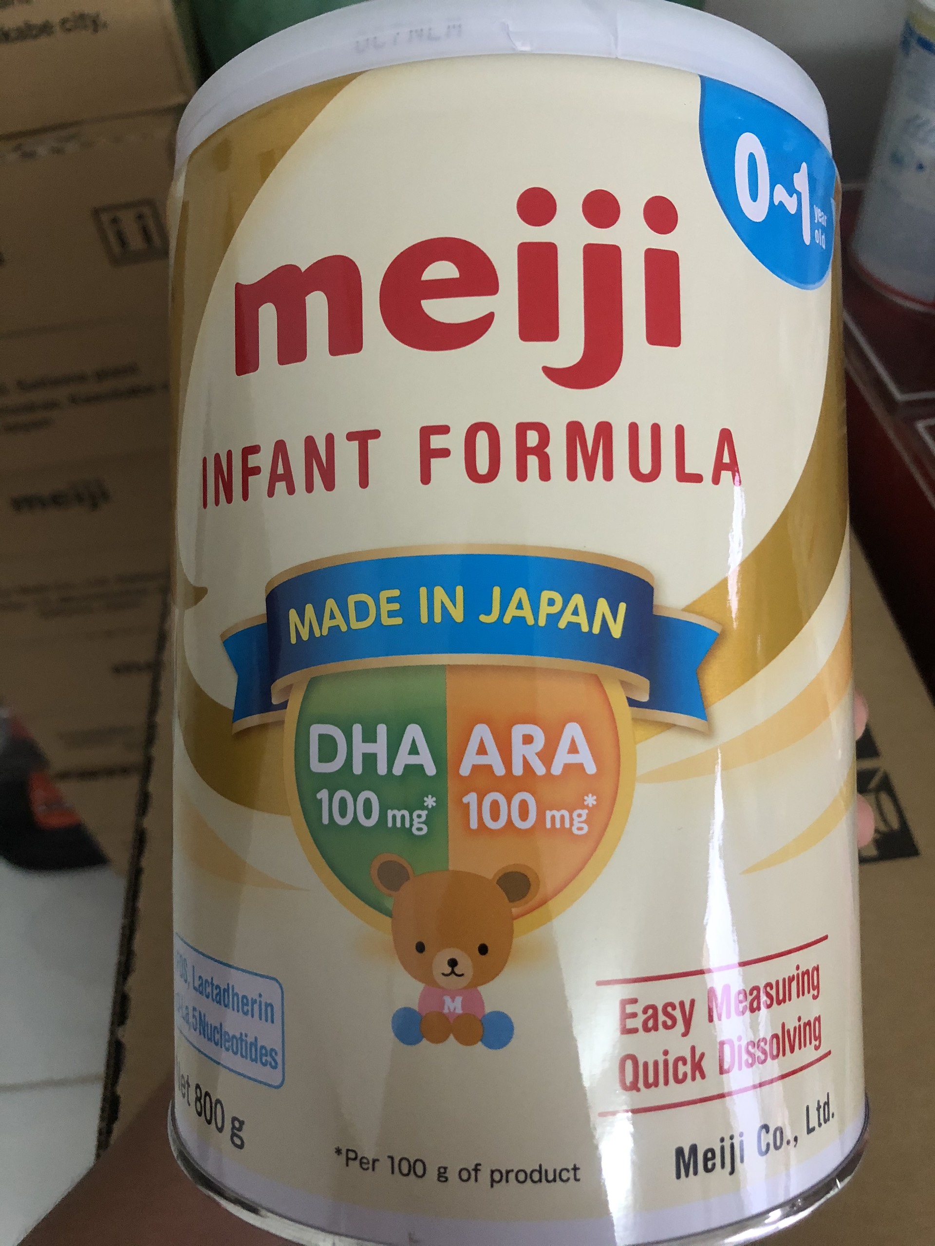[HCM]Sữa Bột Meiji Infant Formula HT 800g (0-12 tháng tuổi mẫu mới)