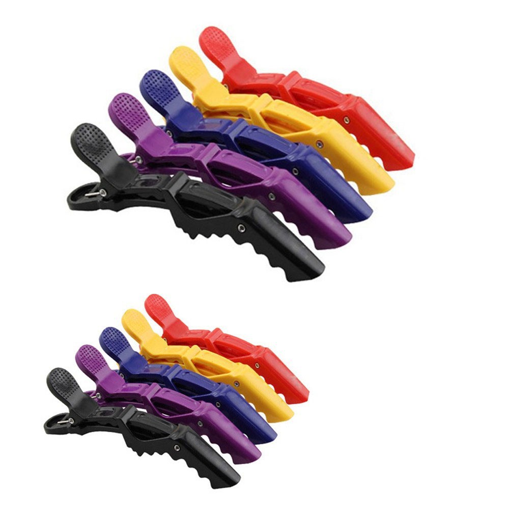 Sét 6 cây kẹp cá sấu loại 1- Dụng Cụ Hỗ Trợ Làm Tóc (Bán Bịch)