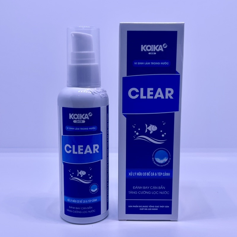 KoiKa Clear - Vi Sinh Làm Trong Nước Cho Hồ Cá ( Chai 105ML )