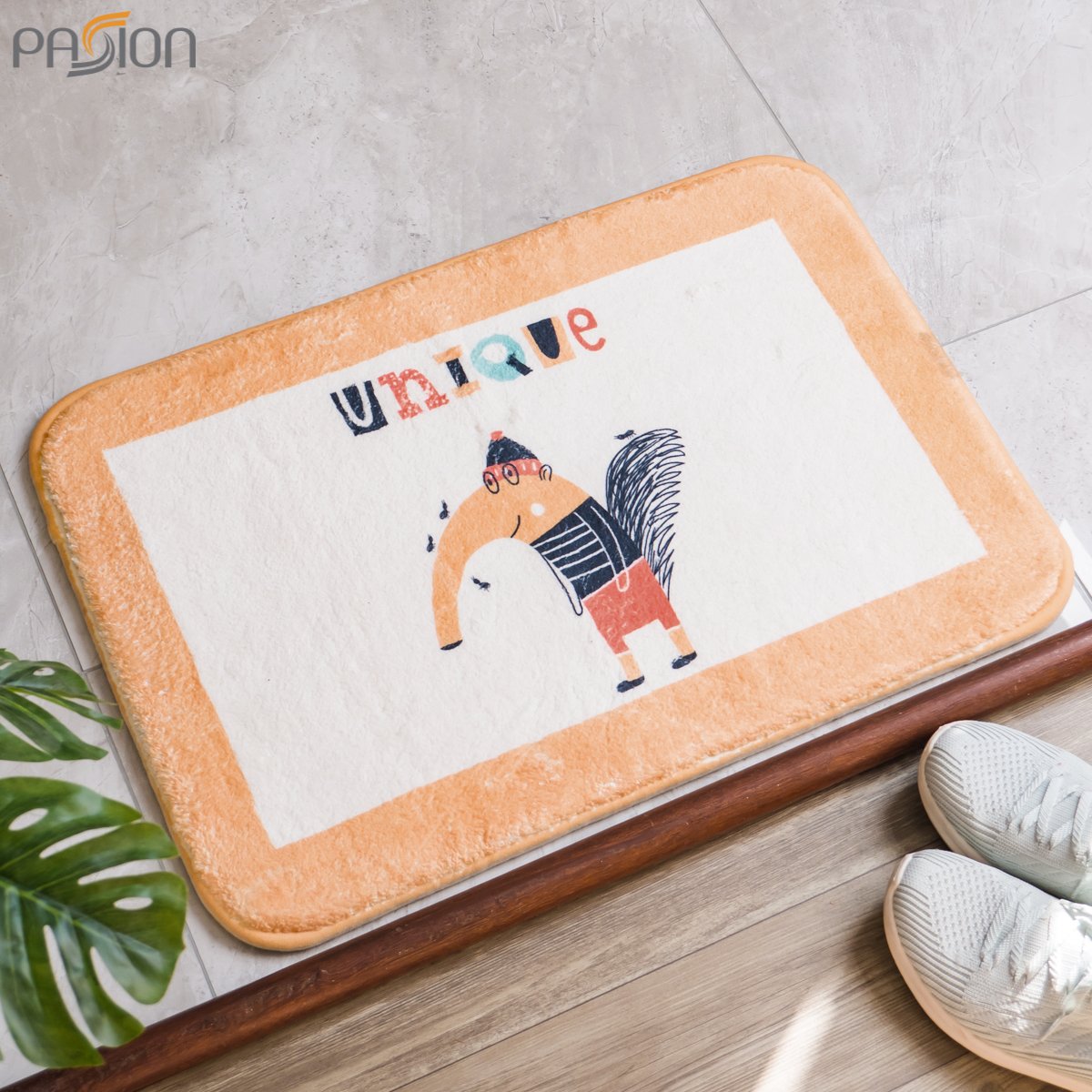 [HCM]Thảm Lau Chân Cotton Len Cừu Hoạt Hình
