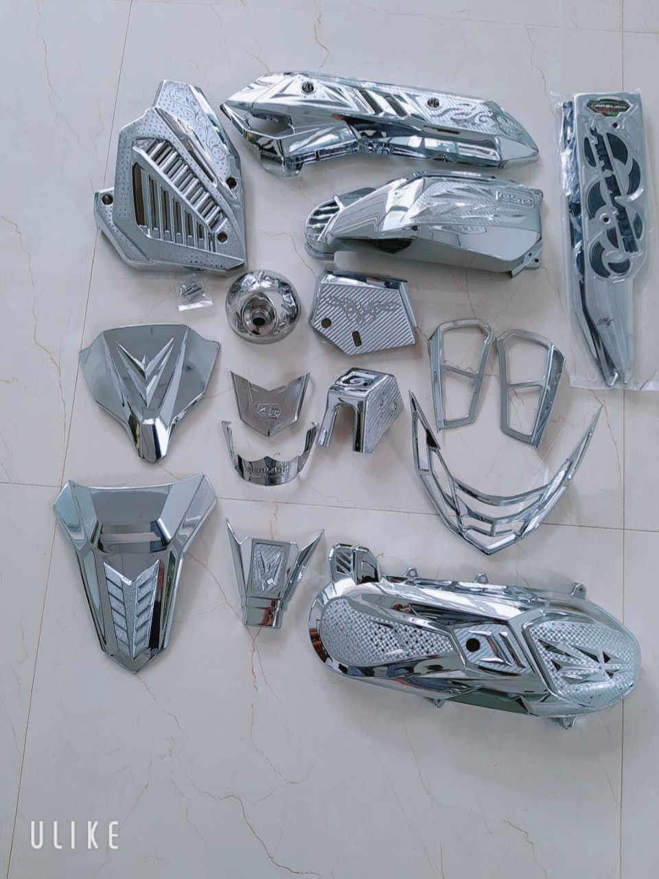 combo 14 món ốp mạ crom cho xe air blade 2020