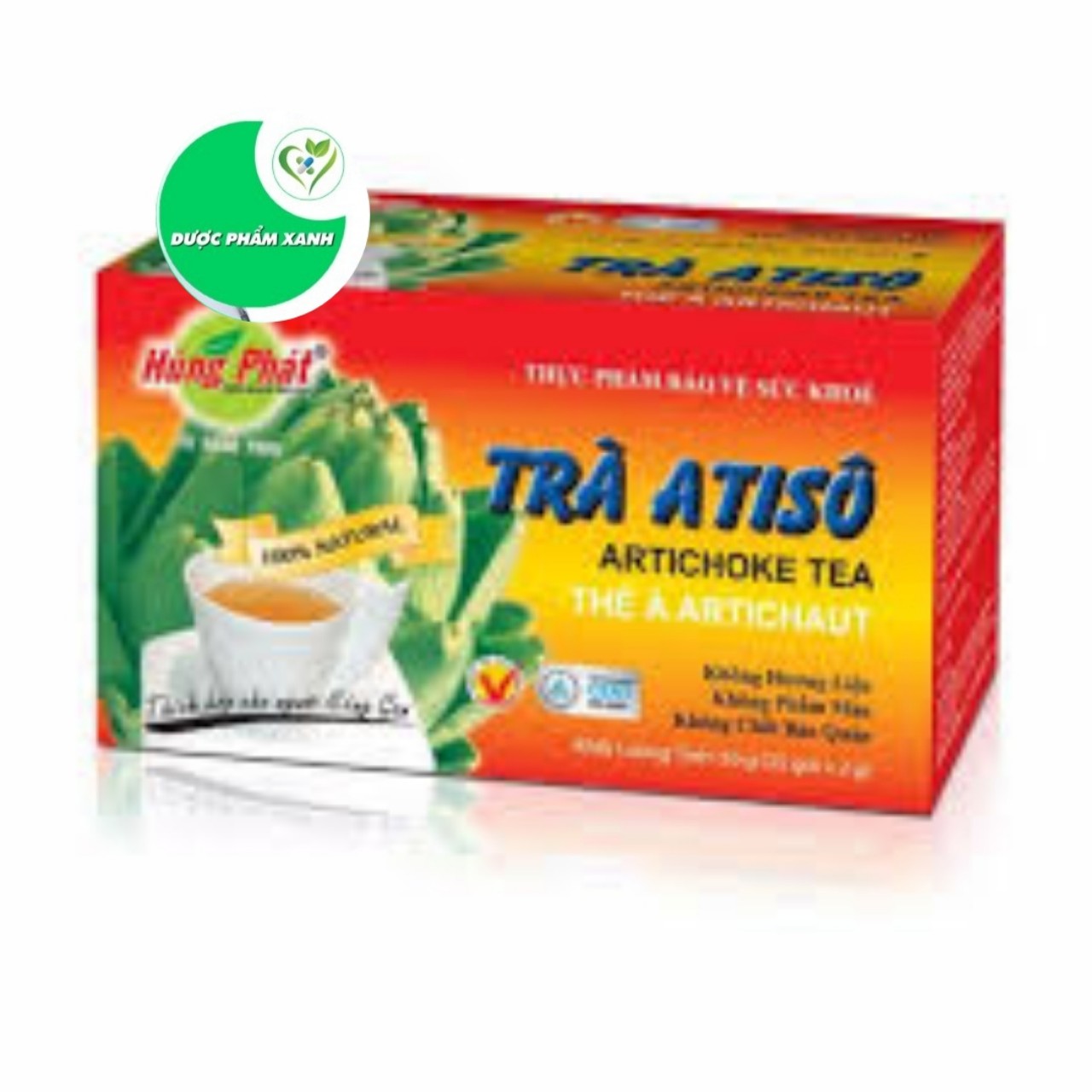 TRÀ ATISÔ (25 gói x 2g) - Thương hiệu Hùng Phát - ATISO