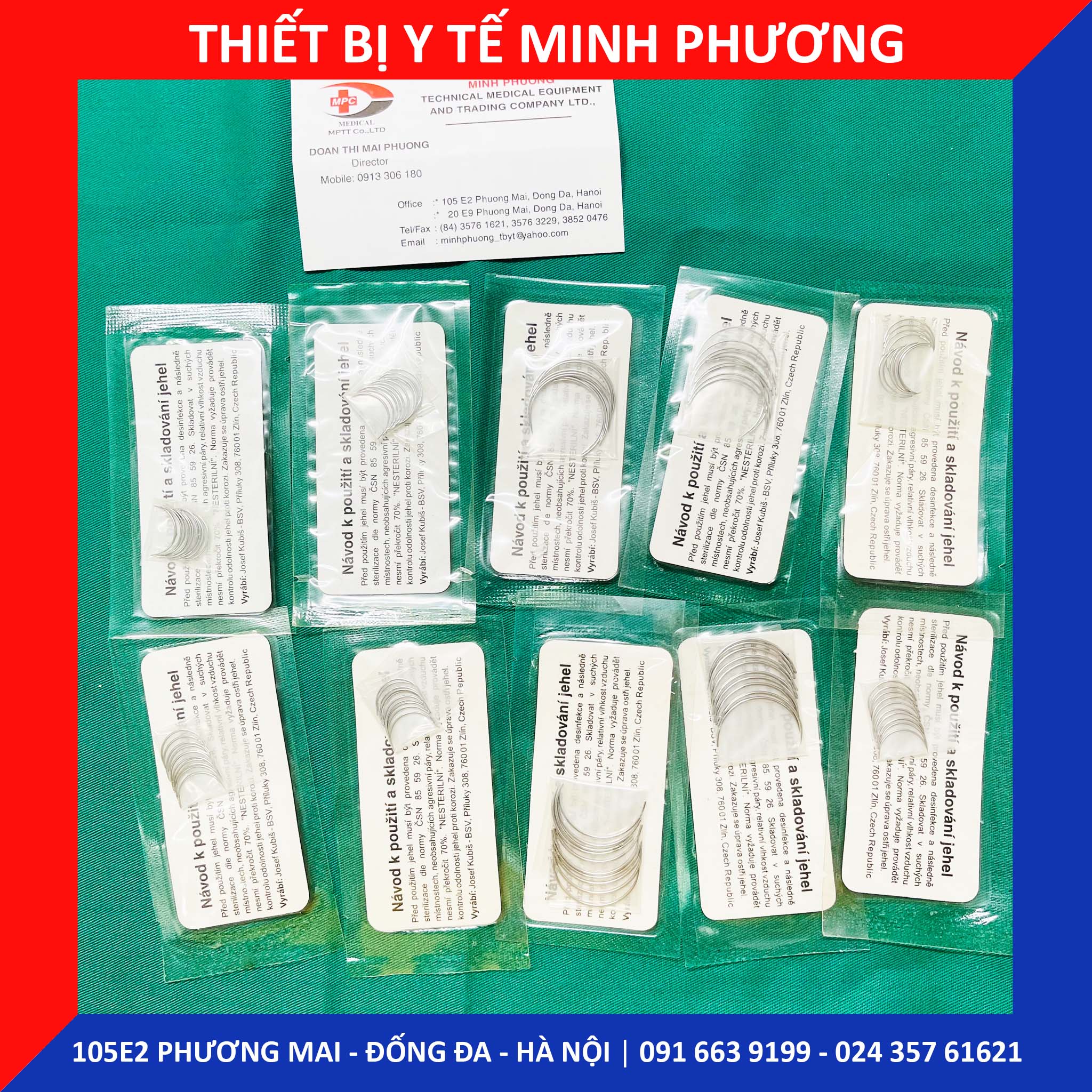Set 10 kim khâu đầu tròn