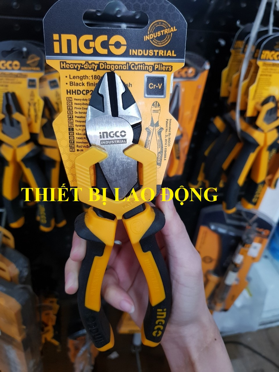 Kềm cắt đầu nặng 7"/180mm ingco hhdcp28188