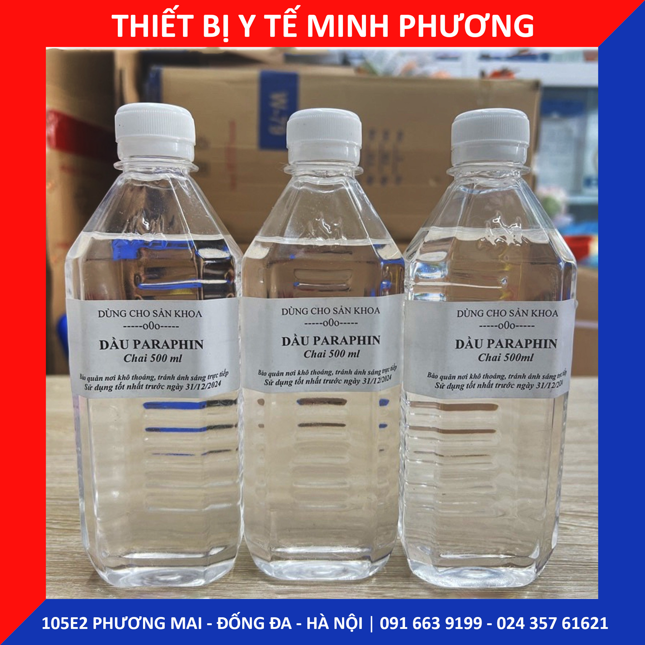 Dầu parafil chai 500ml