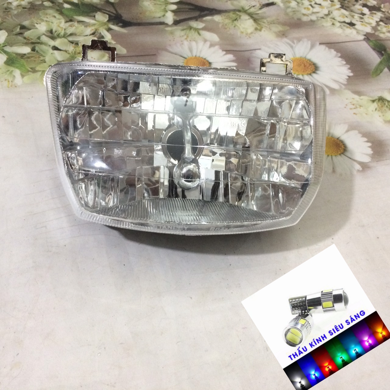 Pha đèn 1 bóng Wave alpha -Wave thái - Wave 110 ,  pha đèn trước xe máy, siêu đồ phụ tùng xe máy