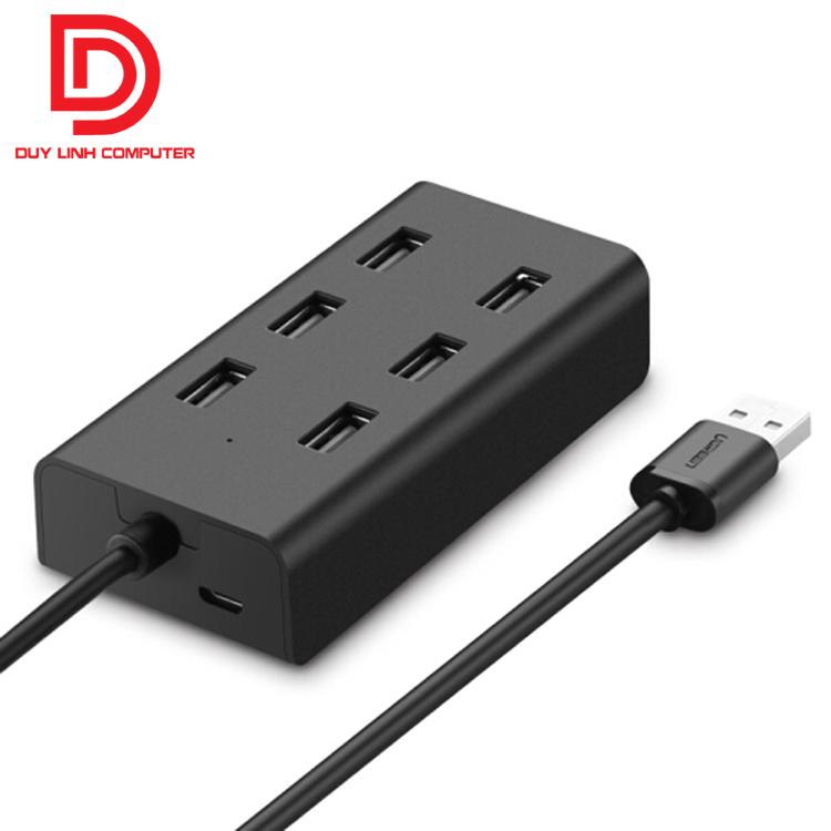 Bộ chia USB 2.0 7 cổng Ugreen 30374 chính hãng