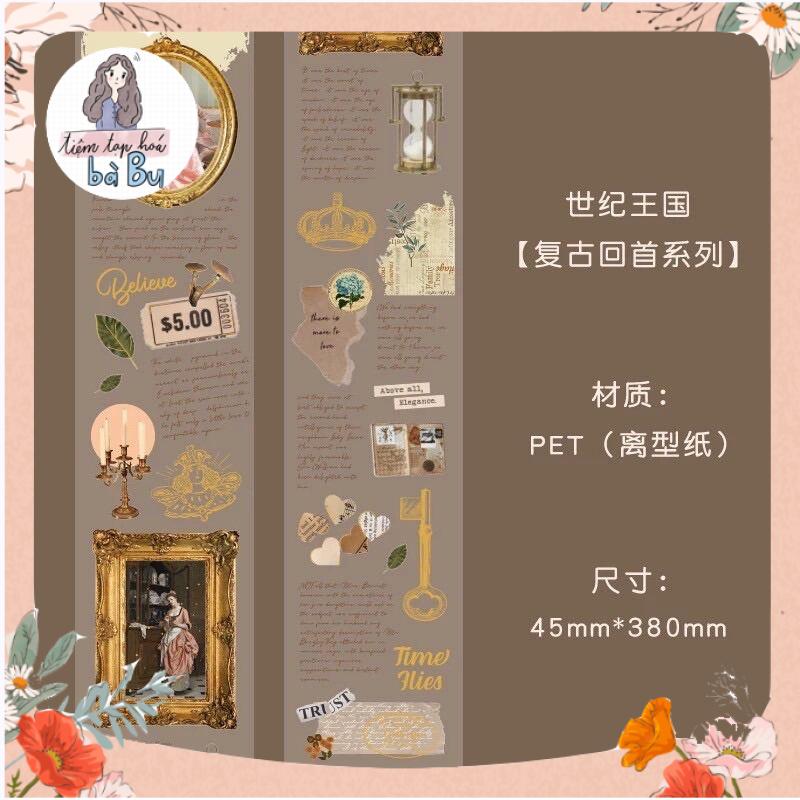 Dây stickers trang trí kiểu cổ điển vintage DIY