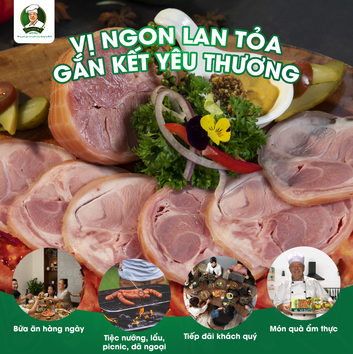 [ Chỉ giao HCM & Hà Nội] Chân giò hun khói 400g Ông già Ika