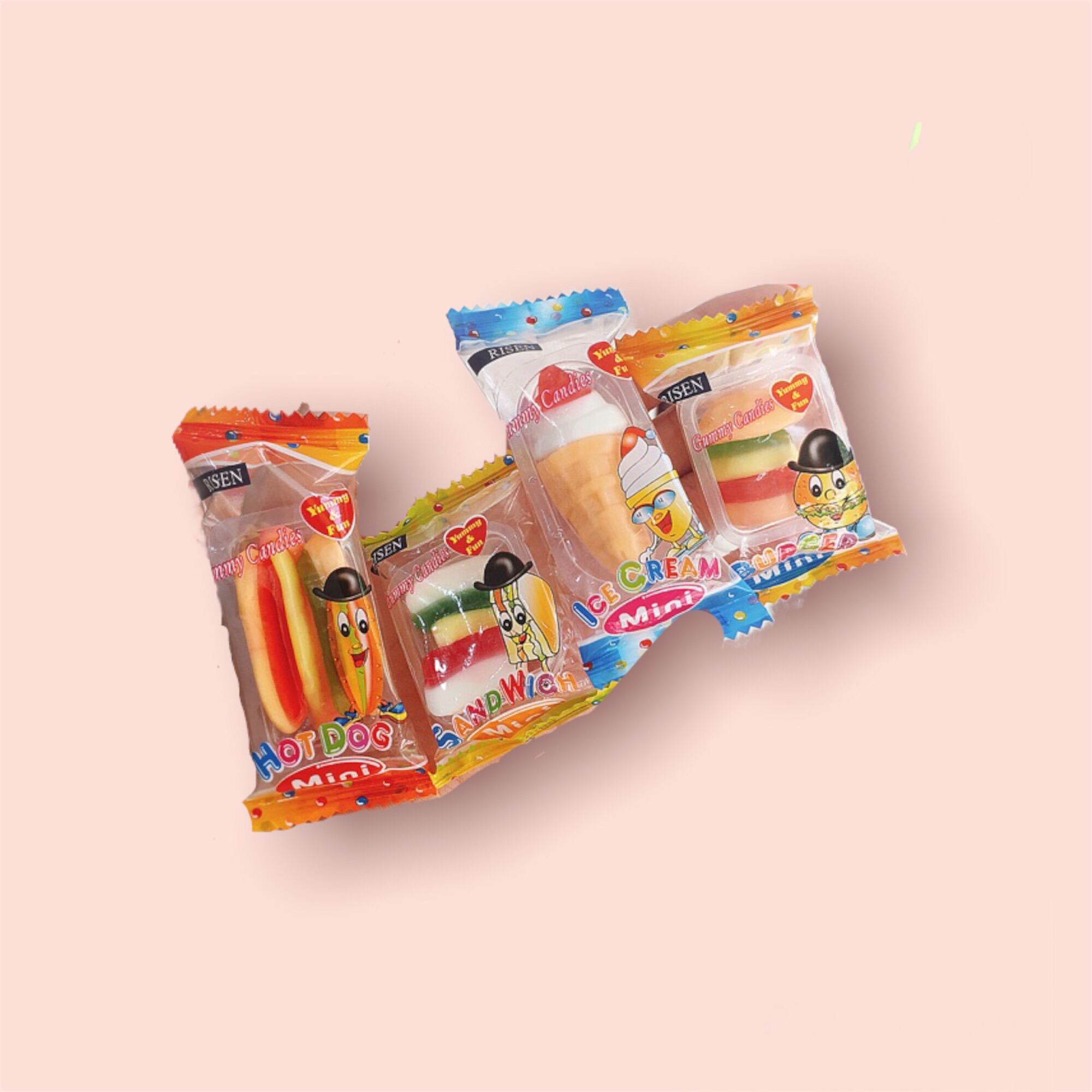 KẸO DẺO HAMBUGER RISEN MỸ BỊCH 350G
