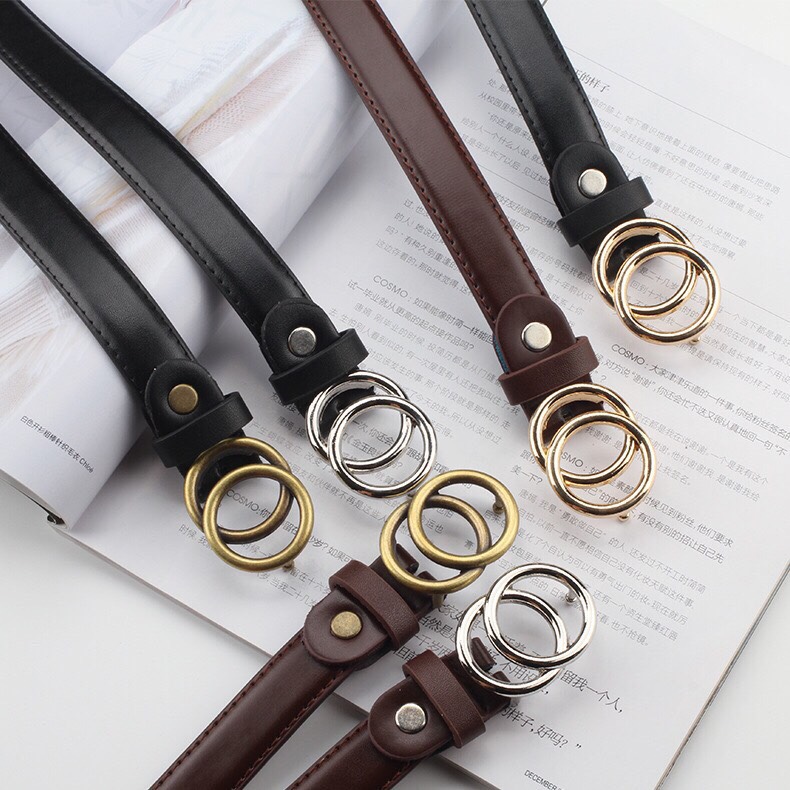 Thắt lưng nữ vòng tròn đôi phong cách Hàn