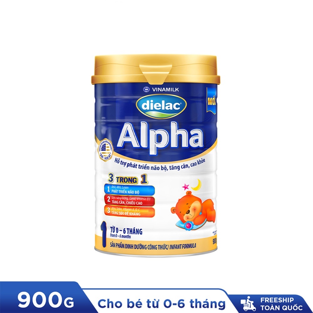 Sữa bột Vinamilk Dielac Alpha Step 1 900g