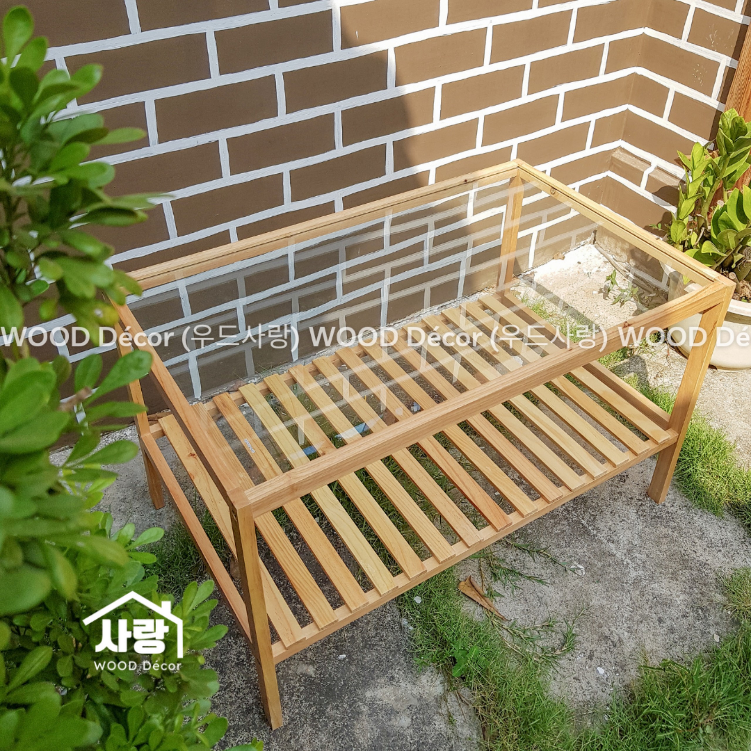 Bàn Sofa gỗ mặt kính