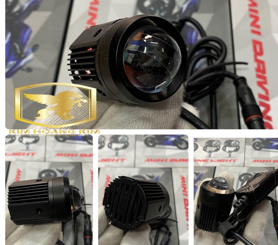 Đèn trợ sáng Bi Cầu LED mini hàng loại 1 có đường cắt và tăng phô Phụ kiện xe máy Siêu sáng siêu Rẻ đẹp