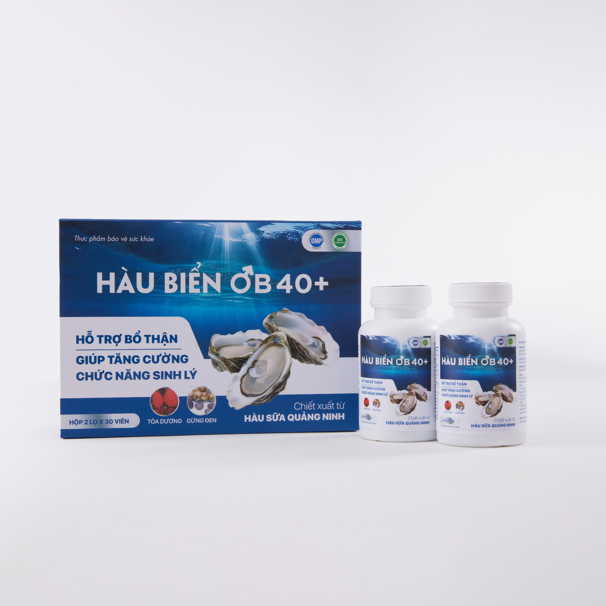 Bộ 2 Hộp Tinh Chất Hàu Biển Ob Giàu Vitamin E, Bổ Thận, Tăng Cường Sinh Lý Nam giới Oyster Plus Zinc hộp 30 viên