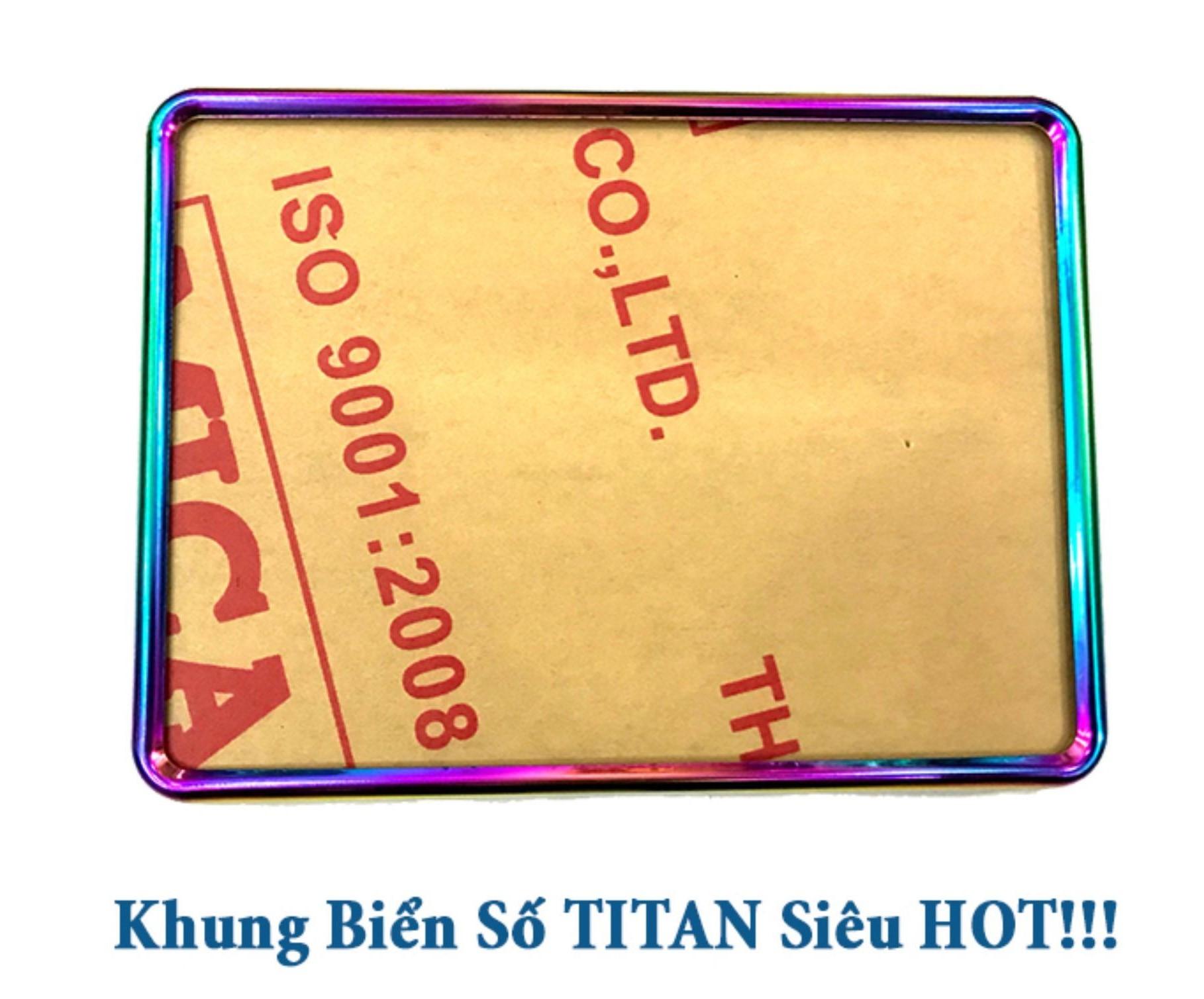 [ TẶNG MICA ] Ốp Viền Biển Số Xe Titan Mẫu 2018