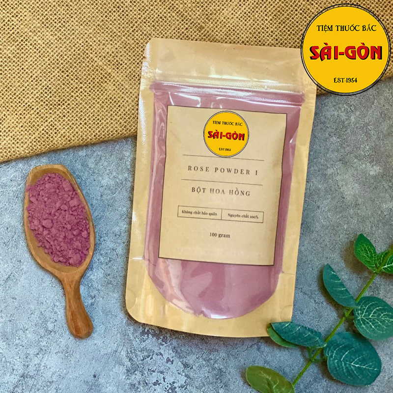 [HCM]Bột Hoa Hồng Nguyên Chất 100g