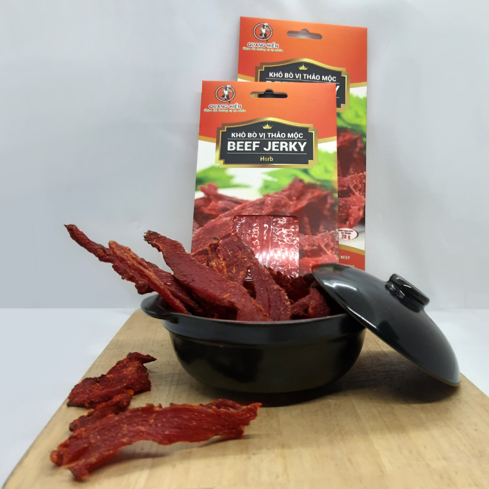 Beef jerky khô bò thảo mộc 20g