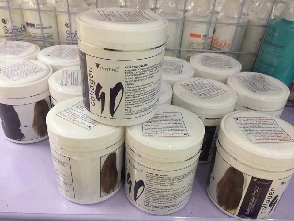 Bột tẩy tóc 9d collagen kyana 500g